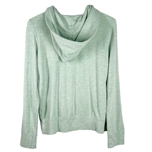 MONROW Green Super Soft Lightweight Hooded Full Zip long sleeve top Small - Picture 6 of 8
